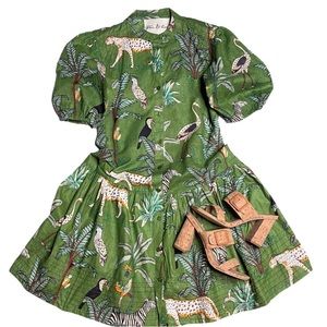 Fox & Hen Puffed Sleeve Dress